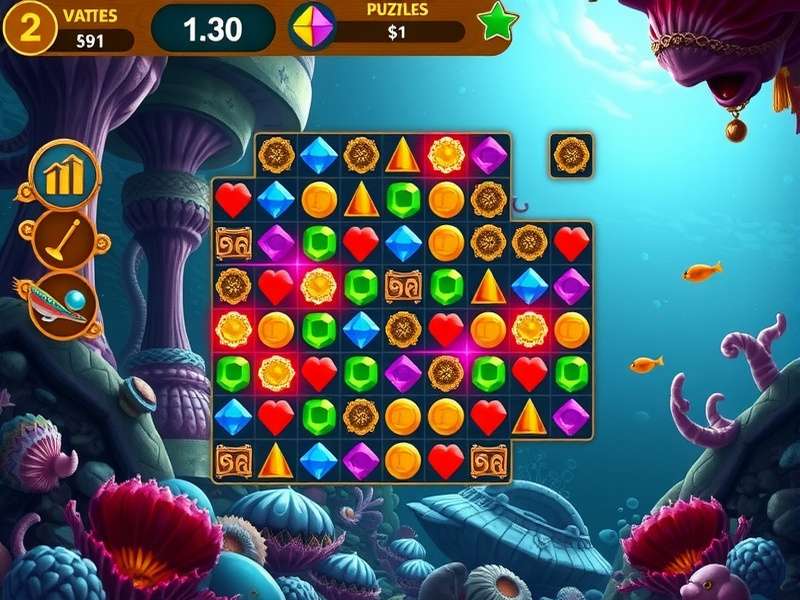 Ocean Gems Of India puzzle solving mechanics